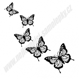 Samolepky  Motýli (sada)