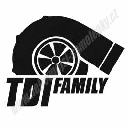 Samolepka TDI Family