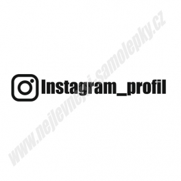 Samolepka Instagram profil