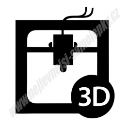 Samolepka 3D tiskárna