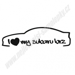 Samolepka I love my Subaru BRZ