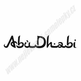 Samolepka Abu Dhabi