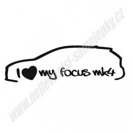 Samolepka I love my Focus mk4