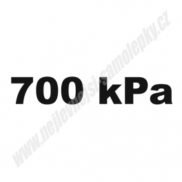 Samolepka 700 kPa