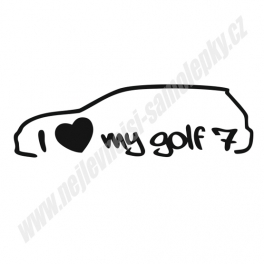 Samolepka I Love my Golf 7 