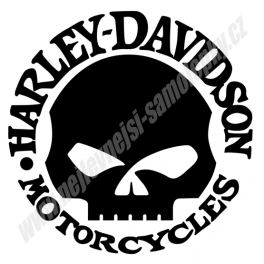 Samolepka Harley Davidson Lebka