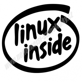 Samolepka Linux Inside