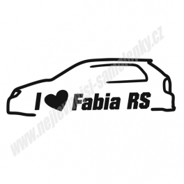 Samolepka I Love my Fabia RS