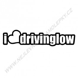Samolepka I love driving Low