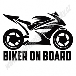 Samolepka Biker on board