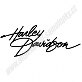 Samolepka Harley Davidson podpis