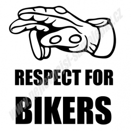 Samolepka Respect for Bikers