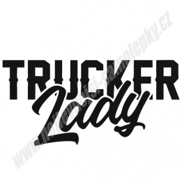 Samolepka Trucker Lady