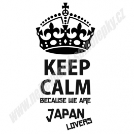 Samolepka Keep Calm - Japan Lovers