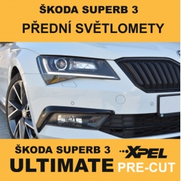 PPF Škoda Superb 3 - Přední světlomety | PRE-CUT