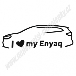 Samolepka I Love my Enyaq