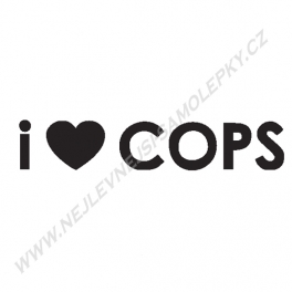 Samolepka I Love Cops