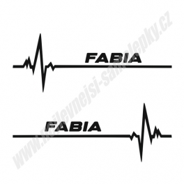 Samolepka Škoda Fabia EKG
