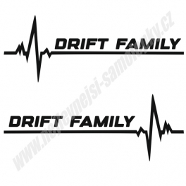 Samolepka Drift Family EKG