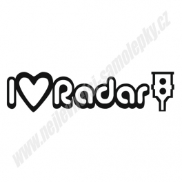 Samolepka I Love Radar