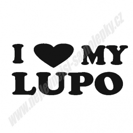 Samolepka I Love my Lupo
