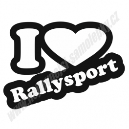 Samolepka I love Rallysport