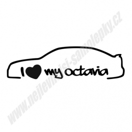 Samolepka I Love my Škoda Octavia II