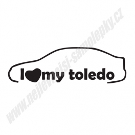 Samolepka I love my Seat Toledo