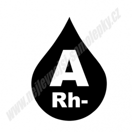 Samolepka A Rh- krevní skupina