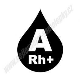 Samolepka A Rh+ krevní skupina